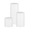 White-Clear Glass Pillar Candle and Vase Set, 36-Piece Home Decor